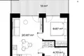 2 room apartment 35 m² Palanga, Lithuania