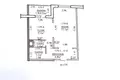 1 room apartment 41 m² Fanipal, Belarus