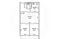 Mieszkanie 3 pokoi 53 m² Brześć, Białoruś