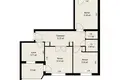 3 room apartment 62 m² Barysaw, Belarus