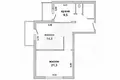 Wohnung 2 zimmer 63 m² Muchaviecki sielski Saviet, Belarus