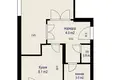 Wohnung 1 zimmer 41 m² Papiernia, Belarus