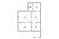 Haus 43 m² Carnaucycki sielski Saviet, Belarus