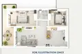 2 bedroom apartment 112 m² Trikomo, Northern Cyprus