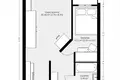 Квартира 2 комнаты 44 м² Варшава, Польша