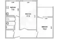 2 room apartment 50 m² Muchaviecki sielski Saviet, Belarus