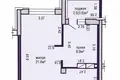 Квартира 1 комната 41 м² Минск, Беларусь