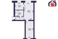 Appartement 2 chambres 44 m² Maladetchna, Bélarus