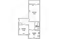 2 room apartment 56 m² Vysokaye, Belarus
