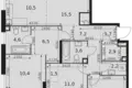 Apartamento 4 habitaciones 90 m² Moscú, Rusia