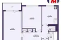 Apartamento 2 habitaciones 47 m² Saligorsk, Belarús