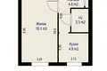 Appartement 1 chambre 30 m² Maladetchna, Bélarus