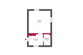Квартира 1 комната 26 м² Познань, Польша