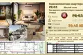 Wohnung 1 Schlafzimmer 39 m² Budva, Montenegro