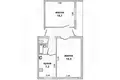 Apartamento 2 habitaciones 54 m² Kámieniets, Belarús