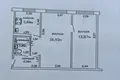 Appartement 2 chambres 44 m² Homiel, Bélarus