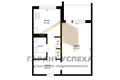Appartement 1 chambre 40 m² Muchaviecki sielski Saviet, Bélarus