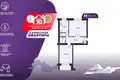 2 room apartment 52 m² Lyasny, Belarus