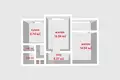 2 room apartment 55 m² Minsk, Belarus
