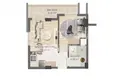 1 bedroom apartment 52 m² Aksu, Turkey