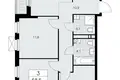 3 room apartment 69 m² Kommunarka, Russia
