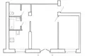 Квартира 2 комнаты 56 м² Минск, Беларусь