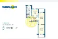 3 room apartment 59 m² Minsk, Belarus