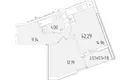 1 room apartment 42 m² Odesa, Ukraine