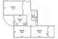 Appartement 3 chambres 67 m² Muchaviecki sielski Saviet, Bélarus