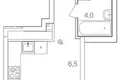 Wohnung 26 m² Ankudinovka, Russland