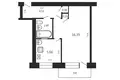 Квартира 1 комната 30 м² Минск, Беларусь