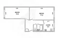 Appartement 2 chambres 47 m² Muchaviecki sielski Saviet, Bélarus