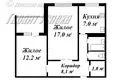2 room apartment 51 m² Muchaviecki sielski Saviet, Belarus