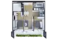 Квартира 2 спальни 72 м² Чонг Тале, Таиланд