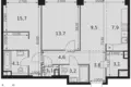Wohnung 2 zimmer 67 m² Moskau, Russland