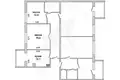 Wohnung 1 zimmer 53 m² Muchaviecki sielski Saviet, Belarus