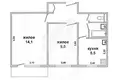 Appartement 2 chambres 38 m² Muchaviecki sielski Saviet, Bélarus