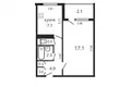 Apartamento 1 habitación 35 m² Minsk, Belarús
