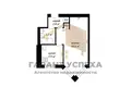 1 room apartment 30 m² Brest, Belarus