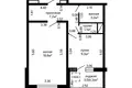 Квартира 1 комната 40 м² Минск, Беларусь