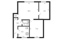 Wohnung 3 zimmer 48 m² Kalodziscanski sielski Saviet, Belarus