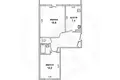 2 room apartment 49 m² Dzivin, Belarus