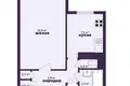 Квартира 1 комната 34 м² Минск, Беларусь