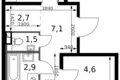 Apartamento 2 habitaciones 52 m² Leninsky District, Rusia