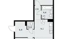 3 room apartment 60 m² Kommunarka, Russia