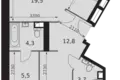 Mieszkanie 3 pokoi 91 m² Moskwa, Rosja
