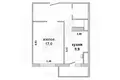 1 room apartment 41 m² Brest, Belarus
