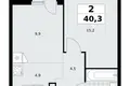 Квартира 2 комнаты 40 м² район Коммунарка, Россия
