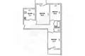 Квартира 3 комнаты 63 м² Мухавецкий сельский Совет, Беларусь