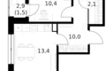 Wohnung 3 zimmer 68 m² Moskau, Russland